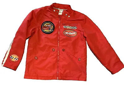 Disney Cars Lightning Mcqueen Racing Jacket For Kids & Boys Size 7/8 - Clean! • $23.99