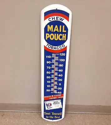 MAIL POUCH Chewing Tobacco Thermometer Advertising Sign 38  • $505.25