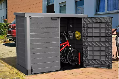 Xxl Large Storage Shed Garden Outside Bin Tool Store Lockable Waterproof Unit • £269.99