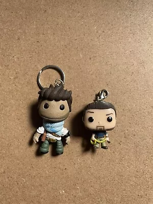 Uncharted Nathan Drake Funko & Little Big Planet Sackboy Keyring Figures X2 • £9.99