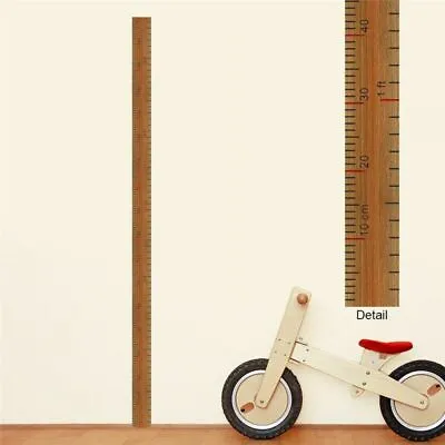 $8.99 • Buy Kids Ruler Wall Sticker For Kids Height Measure Growth Chart Poster Decoration