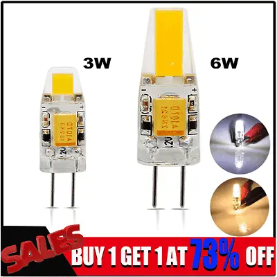 AC DC 12V G4 LED COB Light Bulb 3/6W Capsule Lamp Replace Halogen Bulbs Dimmable • £3.04