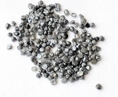 1.5-2mm Grey Rough Natural Grey Loose Uncut Diamond For Jewelry (1CT To 50Cts) • £28.09