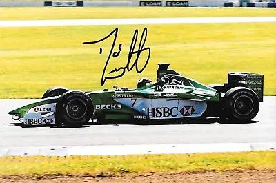 Dario Franchitti SIGNED  Jaguar R1  Silverstone F1 Test  July 2000 • £14.99