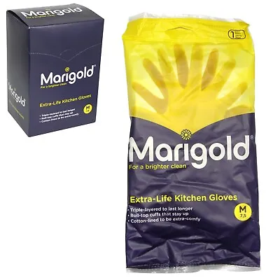 Marigold Extra-Life Kitchen Yellow Gloves - Medium Size • £4.99