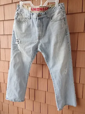 Union Bay Vintage Denim Baggy Jeans Distressed  Men's 38x30 • $27