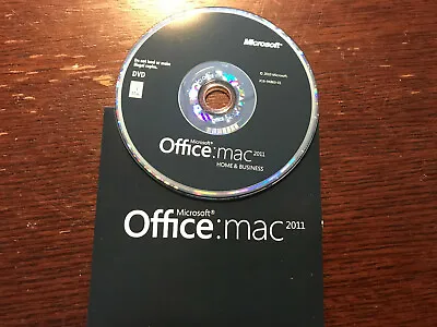 Microsoft Office 2011 Mac HOME AND BUSINESS Retail Version • $30