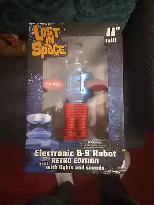  Lost In Space 11” Electronic B-9 Robot ( Retro Edition ) With Lights And Sound  • $45