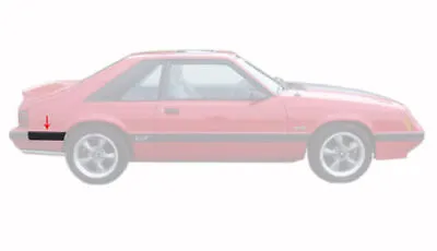 1985-86 Mustang GT Rear Quarter Body Molding Moulding Bumper Panel Passenger RH • $36.79