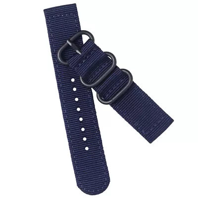 1PC Black Watch Replacement Band Fabric Army Nylon Wrist Watch Band Strap Belt • $7.58