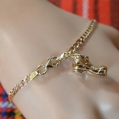 9ct Gold Second Hand Ankle Bracelet With Old Boot • £249