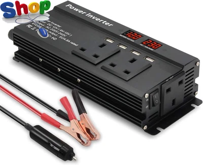 £85.10 • Buy Optimum Quality 800W / 2000W  Power  Inverter  DC  12V  To  230V  240V  AC  Car 