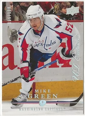 2008 2008-09 Upper Deck Exclusives #3 Mike Green 066/100 Washington Capitals • $11.99