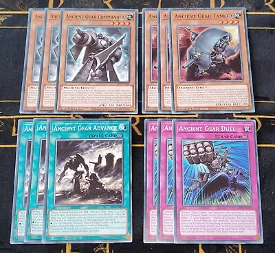 YUGIOH Ancient Gear Starter Deck / Set (Commander /Tanker /Advance /Duel) NM • £4