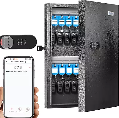 Key Lock Box (32 Keys) Key Cabinet Wall Mount With 32 Key Tags Key Safe Storage • $59.24