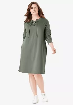 $49.95 • Buy Plus Size Lace Up Dress – Size 22 & 24