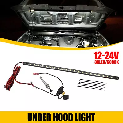 LED Truck Under Hood Engine Bay Light Strip +Switch Control Universal Car Repair • $13.99