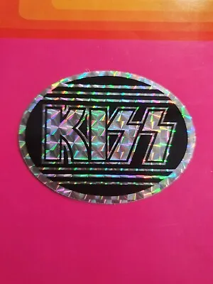 1980 KISS Band Logo Licensed Retro Original Reflective Prism Sticker 7x5.5cm #1 • $12