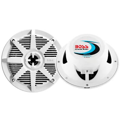 BOSS Audio Systems MR52W 5.25” 150 W Boat Speakers - 2 Way Weatherproof • $32.33