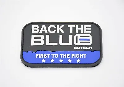 Eotech Back The Blue Logo Patch  First To The Fight  Hook/loop Backing Xps2 Xps3 • $14.99