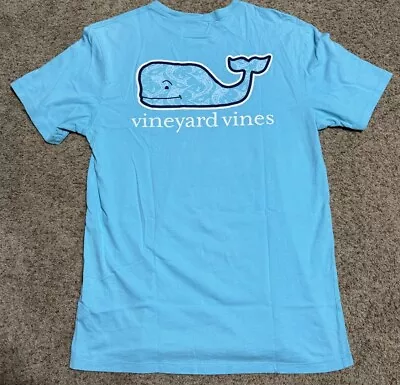 Vineyard Vines T-Shirt Men’s Small Tropical Sword Fish Whale Blue Turquoise￼ • $17.99