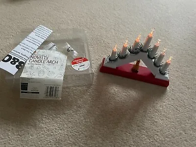 Novelty Christmas Mini Candle Arch Battery Operated B&Q New Vintage • £0.99