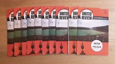 £1.99 • Buy Manchester United 1967/68 Selection Of Home League Programmes From Menu