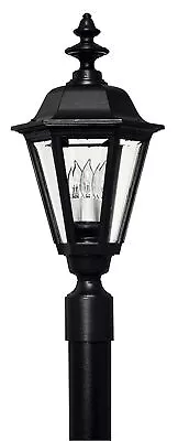 Hinkley Lighting H1441 Manor House 3 Light 22  Tall Post Light - Black • $429