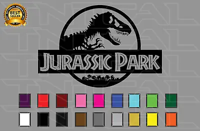 Jurassic Park Logo T-Rex Dinosaurs - Car Truck Window Wall Decor • $21.71