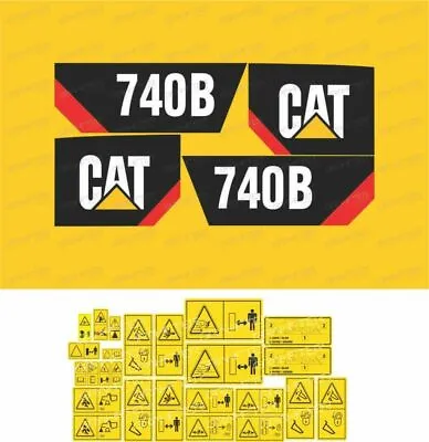 Caterpillar 740B Articulated Dump Truck Decals / Stickers Compatible Full Set • $440