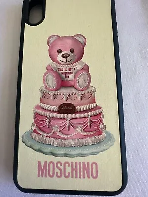 AW20 Moschino Couture Jeremy Scott Pink Teddy Bear On A Cake IPhone XS Max Case • $35.40