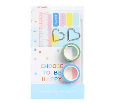 Kikki K Med Planner Dashboard Kit Cute 2017 Stickers Quote Cards Washi Tape • $12