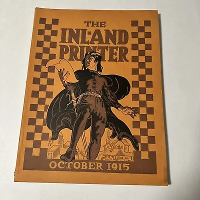 The Inland Printer October 1915 Extremely Rare Advertising Magazine Complete! • $63.71