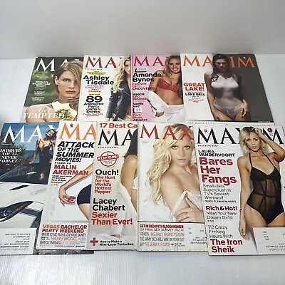 Lot 9 Maxim Magazines Issues - 2010 - 2014 Issues - Brittany Snow Amanda Bynes • $31.99