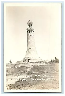 C1940's Memorial Tower Mt. Greylock Massachusetts MA RPPC Photo Postcard • $9.99