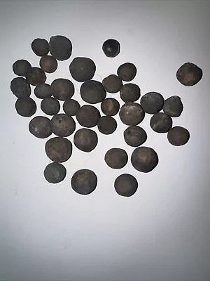 36 Civil War Era Musket Balls & Pistol Balls Found In GA Lot Of 36 Bullets ***** • $45