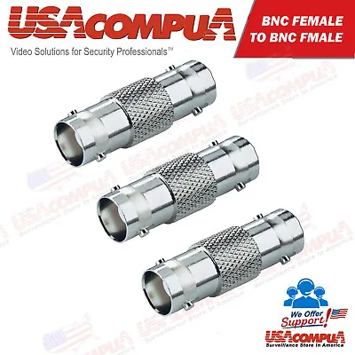  3PCS BNC Female To BNC Female Cable COAX Connector Adapter For CCTV Camera • $4.99