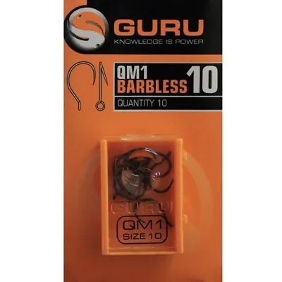 Guru QM1 Barbless Hair Rigging Hooks • £2.99