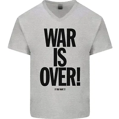 War Is Over If You Want It John Lennon Mens V-Neck Cotton T-Shirt • £8.49