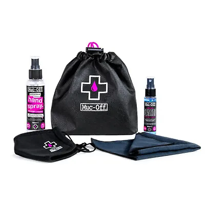 Muc Off Personal Protection PPE Kit With Re-Useable Face Mask & Sanitising Spray • £6