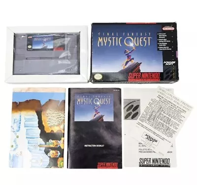 Final Fantasy Mystic Quest Super Nintendo SNES 1992 CIB Complete  • $99