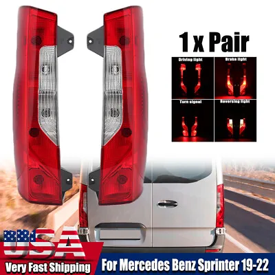 Pair Tail Lights For Mercedes Benz Sprinter 19-2022 Rear Lamp Halogen Left+Right • $107.56