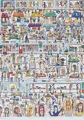 James Rizzi Women Who Work Out 1989 Hand Signed 3-D Serigraph Gym Pop Art Frame • $3780