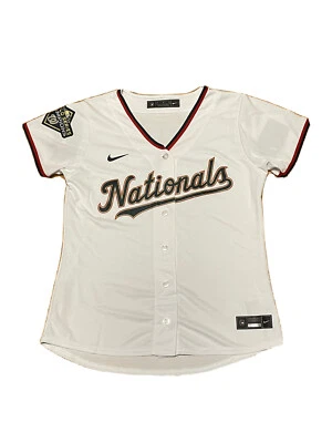 $56.23 • Buy Nike MLB Trea Turner #7 Washington Nationals Jersey White Women’s Size Medium