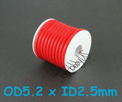 1Roll (16 Ft) Silicone RC Nitro Fuel Line Tubing D5.2xø2.5 RC (US SELLER/SHIP) • $13.88