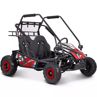 MotoTec Mud Monster XL 60v 2000w Electric Go Kart Full Suspension F/ Kids- Red ✅ • $1999