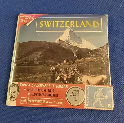 SEALED Gaf B185 Switzerland Nations Of The World View-master Reels Packet • $29