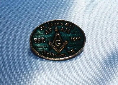 Vintage Masonic MASONS Tie Tack Lapel Pin 1.05  X .75  St. Johns Mckinny Texas • $9.99