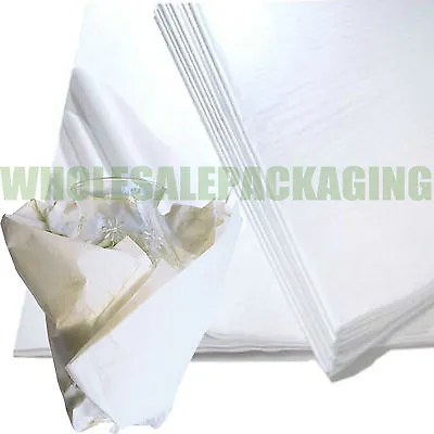 WHITE ACID FREE TISSUE PAPER 18x28  WRAPPING PACKING TISSUE PAPER • £4.98