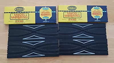 Aurora Model Motoring 9  2 Lane Crisscross Roadways Lot 2 Sets # 1524 4 Pieces • $35